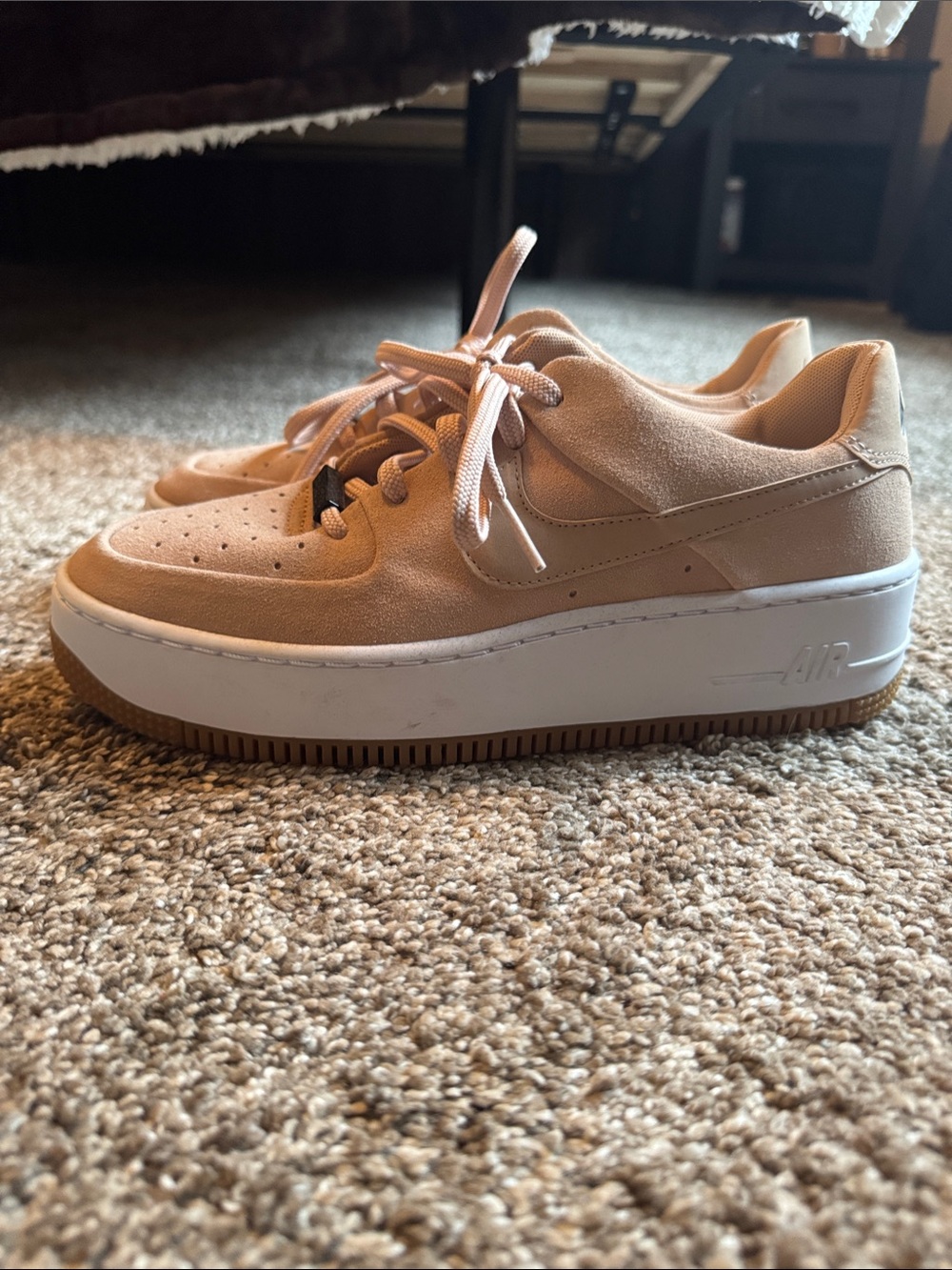 Nike Air Force Sage Low Women’s Beige Suede Sneakers